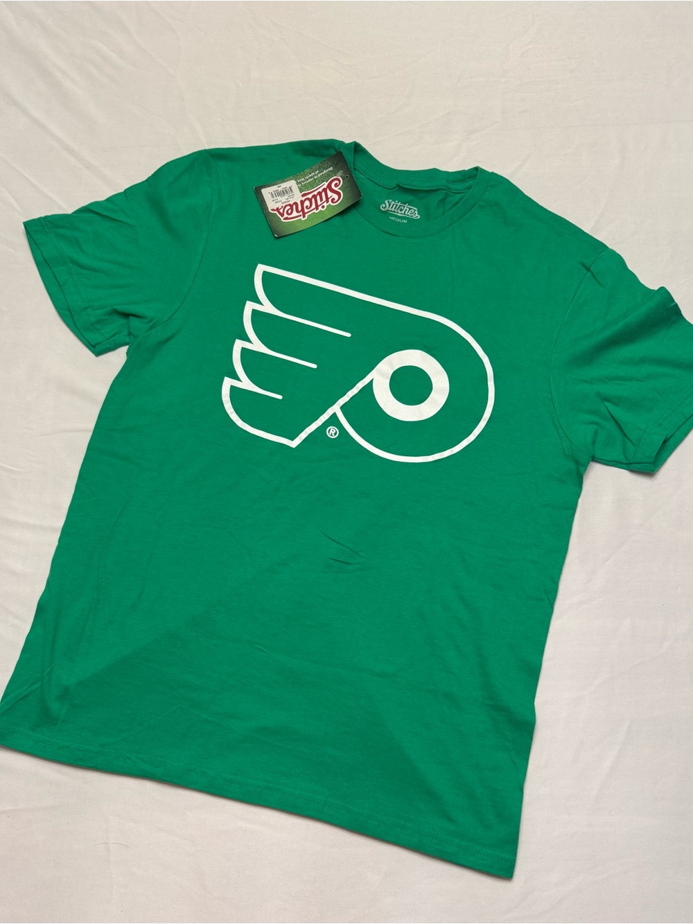 Philadelphia Flyers Green Graphic Logo T-Shirt